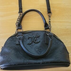 Juicy Couture Black Bag with Dome Shape and Matching Coin Purse